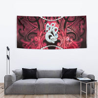Maori Matariki Manaia Whero Tapestry Maori Kowhaiwhai Pattern Galaxy LT01 - Polynesian Pride