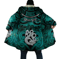 Personalised Maori Matariki Manaia Turquoise Cloak Maori Kowhaiwhai Pattern Galaxy LT01 - Polynesian Pride