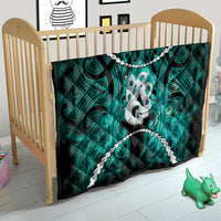 Maori Matariki Manaia Turquoise Quilt Maori Kowhaiwhai Pattern Galaxy LT01 - Polynesian Pride