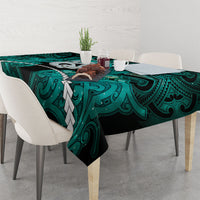 Maori Matariki Manaia Turquoise Tablecloth Maori Kowhaiwhai Pattern Galaxy LT01 - Polynesian Pride