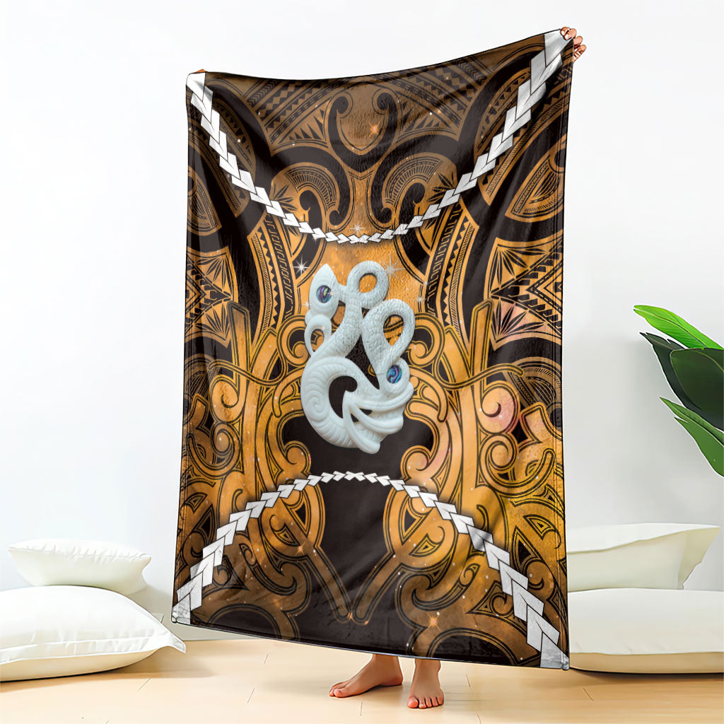 Maori Matariki Manaia Kowhai Blanket Maori Kowhaiwhai Pattern Galaxy LT01 - Polynesian Pride