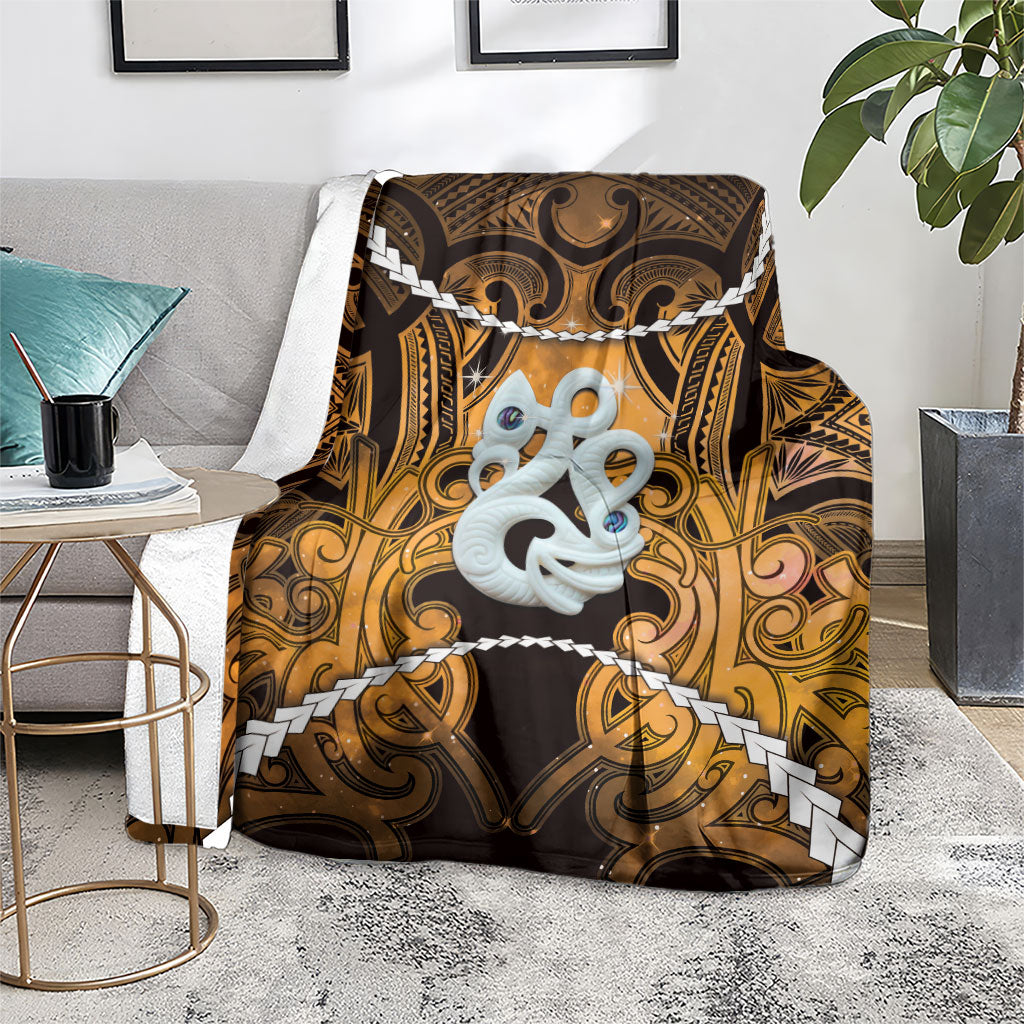 Maori Matariki Manaia Kowhai Blanket Maori Kowhaiwhai Pattern Galaxy LT01 - Polynesian Pride