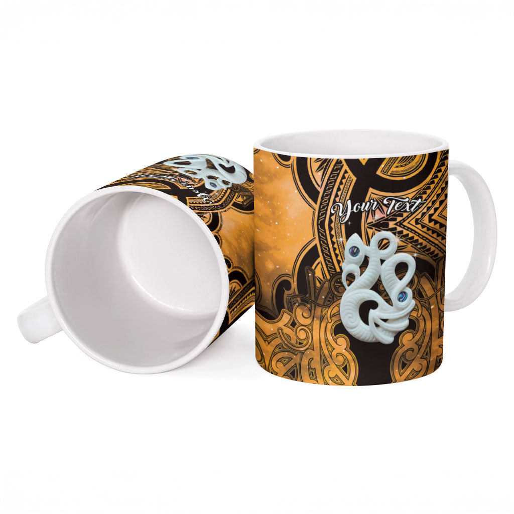 Personalised Maori Matariki Manaia Kowhai Ceramic Mug Maori Kowhaiwhai Pattern Galaxy LT01 - Polynesian Pride