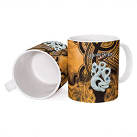 Personalised Maori Matariki Manaia Kowhai Ceramic Mug Maori Kowhaiwhai Pattern Galaxy LT01 - Polynesian Pride