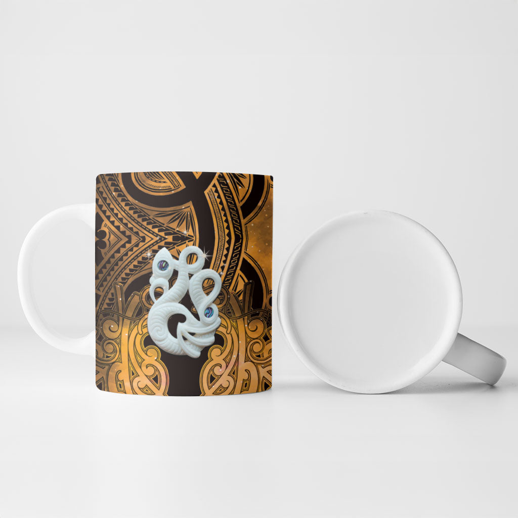 Personalised Maori Matariki Manaia Kowhai Ceramic Mug Maori Kowhaiwhai Pattern Galaxy LT01 - Polynesian Pride