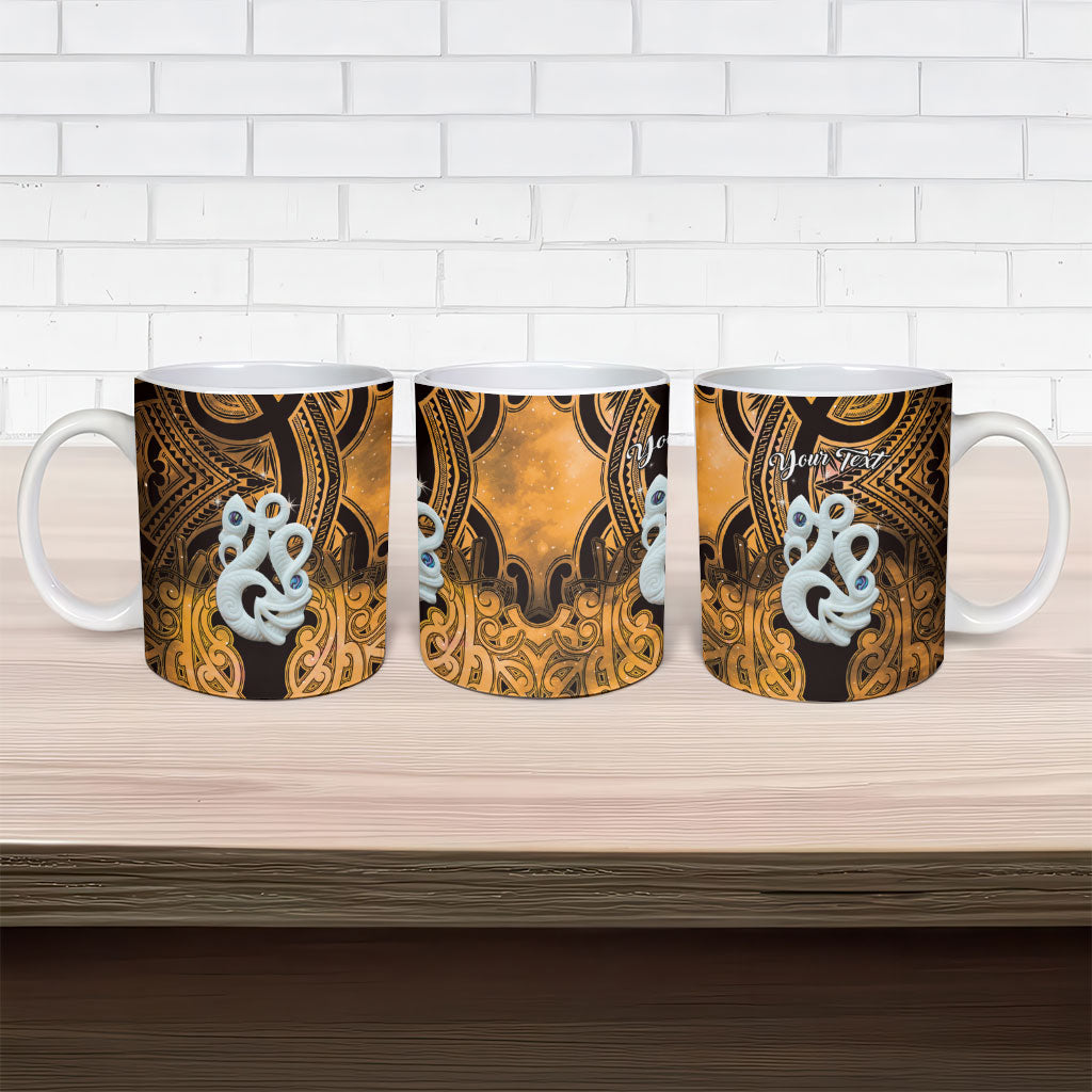 Personalised Maori Matariki Manaia Kowhai Ceramic Mug Maori Kowhaiwhai Pattern Galaxy LT01 - Polynesian Pride