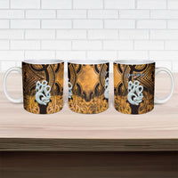 Personalised Maori Matariki Manaia Kowhai Ceramic Mug Maori Kowhaiwhai Pattern Galaxy LT01 - Polynesian Pride