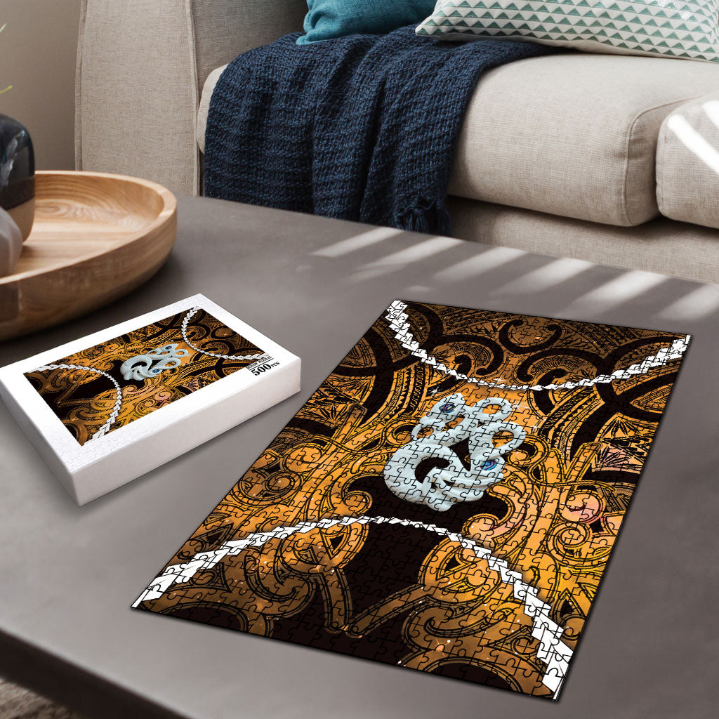Maori Matariki Manaia Kowhai Puzzle Maori Kowhaiwhai Pattern Galaxy LT01 - Polynesian Pride