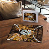 Maori Matariki Manaia Kowhai Puzzle Maori Kowhaiwhai Pattern Galaxy LT01 - Polynesian Pride