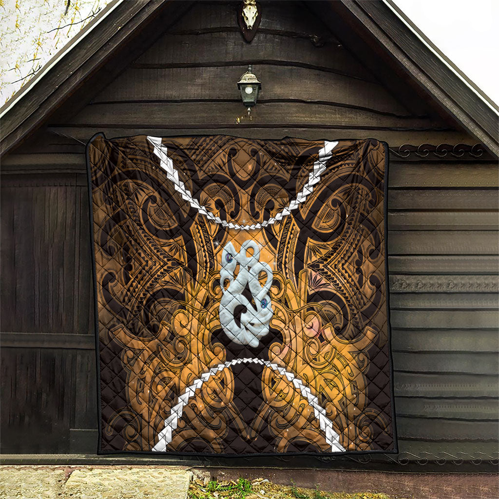 Maori Matariki Manaia Kowhai Quilt Maori Kowhaiwhai Pattern Galaxy LT01 - Polynesian Pride
