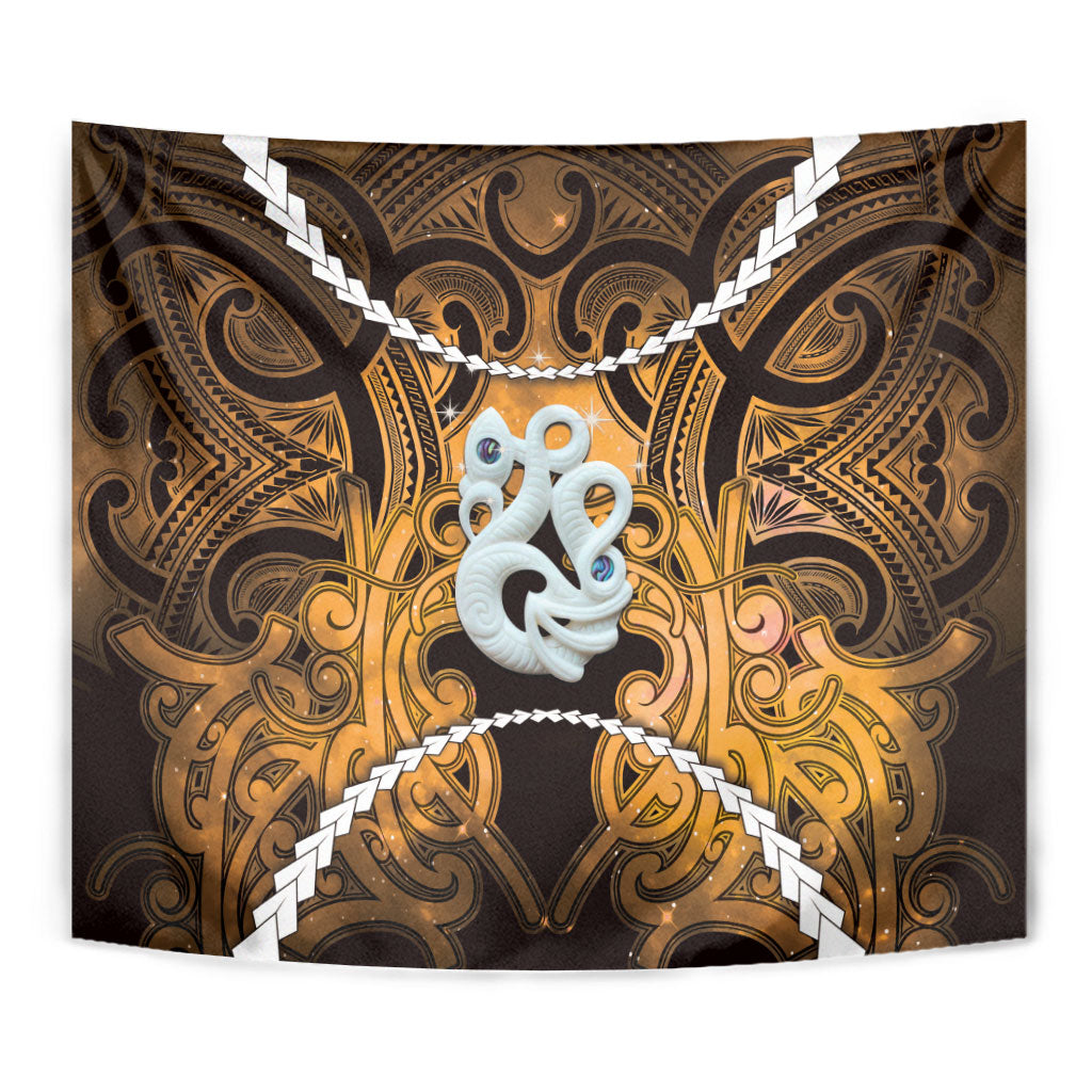 Maori Matariki Manaia Kowhai Tapestry Maori Kowhaiwhai Pattern Galaxy LT01 - Polynesian Pride