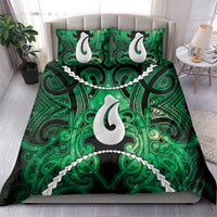 Maori Matariki Hei Matau Kakariki Bedding Set Maori Kowhaiwhai Pattern Galaxy LT01 - Polynesian Pride