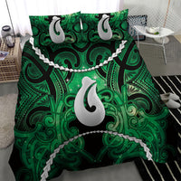 Maori Matariki Hei Matau Kakariki Bedding Set Maori Kowhaiwhai Pattern Galaxy LT01 - Polynesian Pride