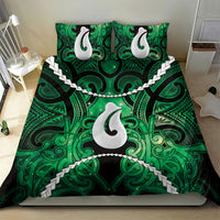 Maori Matariki Hei Matau Kakariki Bedding Set Maori Kowhaiwhai Pattern Galaxy LT01 - Polynesian Pride