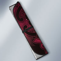 Maori Matariki Hei Matau Whero Auto Sun Shade Maori Kowhaiwhai Pattern Galaxy LT01 - Polynesian Pride