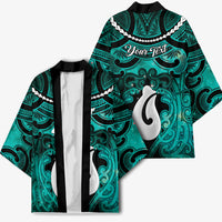 Personalised Maori Matariki Hei Matau Turquoise Kimono Maori Kowhaiwhai Pattern Galaxy LT01 - Polynesian Pride