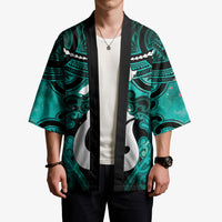 Personalised Maori Matariki Hei Matau Turquoise Kimono Maori Kowhaiwhai Pattern Galaxy LT01 - Polynesian Pride