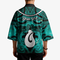 Personalised Maori Matariki Hei Matau Turquoise Kimono Maori Kowhaiwhai Pattern Galaxy LT01 - Polynesian Pride