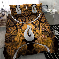 Maori Matariki Hei Matau Kowhai Bedding Set Maori Kowhaiwhai Pattern Galaxy LT01 - Polynesian Pride