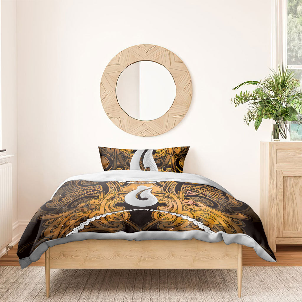 Maori Matariki Hei Matau Kowhai Bedding Set Maori Kowhaiwhai Pattern Galaxy LT01 - Polynesian Pride