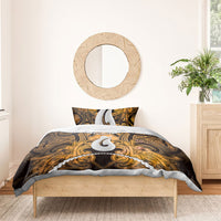 Maori Matariki Hei Matau Kowhai Bedding Set Maori Kowhaiwhai Pattern Galaxy LT01 - Polynesian Pride