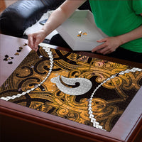 Maori Matariki Hei Matau Kowhai Puzzle Maori Kowhaiwhai Pattern Galaxy LT01 - Polynesian Pride