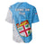 Fiji Rugby Baseball Jersey Come On Fijian Tapa Pattern LT01 - Polynesian Pride