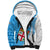 Custom Fiji Rugby Sherpa Hoodie Come On Fijian Tapa Pattern LT01 Unisex Blue - Polynesian Pride