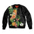 Hawaii Pineapple Tropical Bomber Jacket Colorful Hibiscus Plumeria