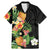 Hawaii Pineapple Tropical Family Matching Mermaid Dress and Hawaiian Shirt Colorful Hibiscus Plumeria