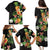 Hawaii Pineapple Tropical Family Matching Puletasi and Hawaiian Shirt Colorful Hibiscus Plumeria