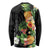 Hawaii Pineapple Tropical Long Sleeve Shirt Colorful Hibiscus Plumeria