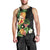 Hawaii Pineapple Tropical Men Tank Top Colorful Hibiscus Plumeria