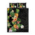 Hawaii Pineapple Tropical Quilt Bed Set Colorful Hibiscus Plumeria