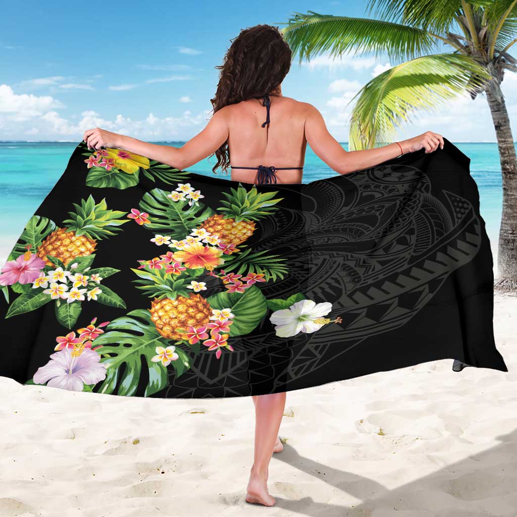 Hawaii Pineapple Tropical Sarong Colorful Hibiscus Plumeria LT01 - Polynesian Pride