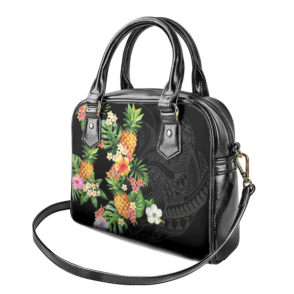 Hawaii Pineapple Tropical Shoulder Handbag Colorful Hibiscus Plumeria LT01 - Polynesian Pride