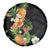 Hawaii Pineapple Tropical Spare Tire Cover Colorful Hibiscus Plumeria