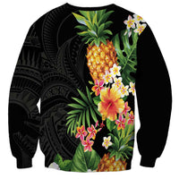 Hawaii Pineapple Tropical Sweatshirt Colorful Hibiscus Plumeria LT01 - Polynesian Pride