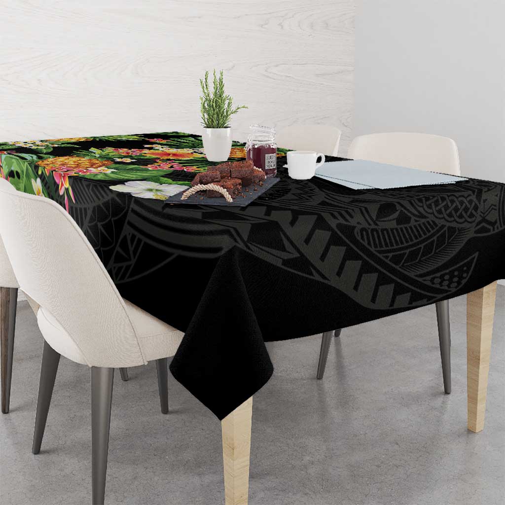 Hawaii Pineapple Tropical Tablecloth Colorful Hibiscus Plumeria LT01 - Polynesian Pride