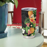 Hawaii Pineapple Tropical Tumbler Cup Colorful Hibiscus Plumeria LT01 - Polynesian Pride