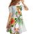 Hawaii Pineapple Tropical Family Matching Long Sleeve Bodycon Dress and Hawaiian Shirt Luminous Hibiscus Plumeria