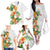 Hawaii Pineapple Tropical Family Matching Off The Shoulder Long Sleeve Dress and Hawaiian Shirt Luminous Hibiscus Plumeria