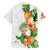 Hawaii Pineapple Tropical Family Matching Off Shoulder Maxi Dress and Hawaiian Shirt Luminous Hibiscus Plumeria