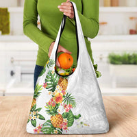 Hawaii Pineapple Tropical Grocery Bag Luminous Hibiscus Plumeria LT01 - Polynesian Pride