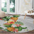 Hawaii Pineapple Tropical Round Carpet Luminous Hibiscus Plumeria