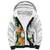 Hawaii Pineapple Tropical Sherpa Hoodie Luminous Hibiscus Plumeria