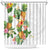 Hawaii Pineapple Tropical Shower Curtain Luminous Hibiscus Plumeria