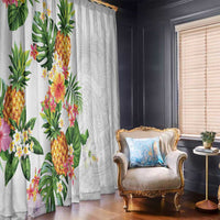 Hawaii Pineapple Tropical Window Curtain Luminous Hibiscus Plumeria LT01 - Polynesian Pride