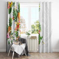 Hawaii Pineapple Tropical Window Curtain Luminous Hibiscus Plumeria LT01 - Polynesian Pride