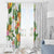 Hawaii Pineapple Tropical Window Curtain Luminous Hibiscus Plumeria